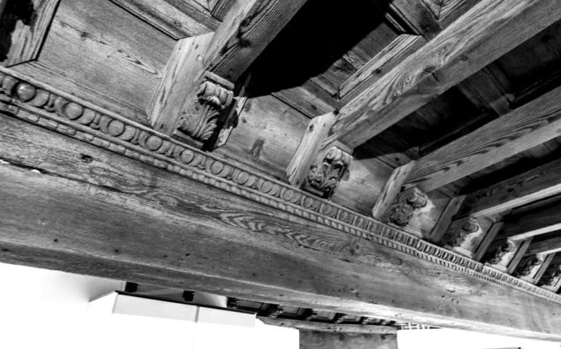 Casa Gio Ponti — il soffitto ligneo intagliato